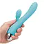 Смарт вибратор-кролик с USB зарядкой 21 см для клитора и точки G  Голубой - миниатюра 4