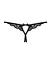 Кружевные танга с двумя отверстиями Obsessive 831-THC-1 crotchless thong S/M - миниатюра 6