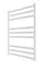 Водяна рушникосушка Mario Inox Чикаго 770x530/500 білий мат 1.137.047815.WM, Білий матовий, нижнее - мініатюра 1