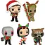 Набір фігурок Funko Pop Фанко Поп Marvel Holiday: Guardians of The Galaxy 5 Pack Стражі Галлактики M HGG 5 - мініатюра 1