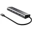 USB-Хаб Trust Halyx USB-C 5xUSB-C , Алюміній, 0.1м, сірий (25136_TRUST) - мініатюра 2