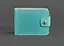 Женское кожаное портмоне 4.3 бирюзовое - миниатюра 1