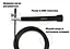 Скоростная скакалка EasyFit Speed Cable Rope 3 м со стальным тросом черна - миниатюра 2