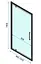 Душова кабіна Rea Rapid Swing 90x100 black REA-K6422 + REA-K6410, Чорний матовий, Універсальна, прозорий - мініатюра 6