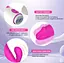 Багатофункціональний вібратор-кролик, стимулятор точки G і клітора, з проникненням і масажем. Рожевий - мініатюра 11