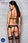Комплект білизни Passion NESSY Set XXL/XXXL black бюстгальтер пояс для панчіх стрінги - мініатюра 6