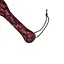 Шльопалка Liebe Seele Victorian Garden Lace and Velvet Spanking Paddle 32 см чорний з червоним - мініатюра 4