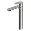 Змішувач для умивальника CREA високий одноважільний хромований для ванної з донним клапаном - мініатюра 1