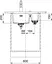 Franke Мийка кухонна Maris фраграніт прямокутник без крила 553х433х200 мм чаша - 1.5 під стільницю MRG 160 сірий камінь - мініатюра 3