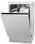 Посудомоечная машина Hansa встроенная, 9 комплектов A++, 45 см, белый - миниатюра 2