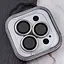 Захисне скло Epik Metal Classic на камеру у упак. для Apple iPhone 15 Pro 6.1/15 Pro Max 6.7 Сірий/Titanium Gray - мініатюра 5