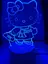 Светильник ночник 3D Hello kity, RGB 16 цветов, USB - миниатюра 2