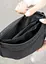 Женская сумка на пояс бананка Sambag Tirso черная тканевая 31×12×5 см (80331065) - миниатюра 5