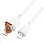 Кабель Hoco U131, 2 в 1 USB/ Type-C to Lightning 1.2 м белый - миниатюра 1