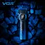 Машинка для стрижки VGR V-001 Blue (10 насадок) 4600 mAh LED дисплей - мініатюра 7