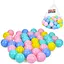 Набор шариков для сухого детского бассейна MR 1409, 40 шт. 5.5 см (голубой, розовый, синий, желтый) - миниатюра 1