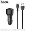 Адаптер автомобильный Hoco Micro cable Z23 2USB, 2.4A - миниатюра 3