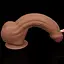Фаллоимитатор LoveToy Sliding-Skin Dual Layer Dong 29 см коричневый - миниатюра 11