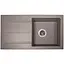 Гранітна кухонна мийка Romzha Quadro Maro (801) з крилом - мініатюра 1
