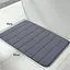 Современный коврик для ванной Aquarius с эффектом памяти Мягкий Антискользящий 50 х 80 см Графит в полоску - миниатюра 2