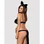 Еротичний костюм гепарду Obsessive Gepardina 3 pcs costume чорний L/XL - мініатюра 2