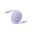 Кабель Baseus Free2Pull Mini Charging Cable USB-C to USB-C 60W 1m Nebula Purple - миниатюра 4
