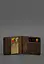 Мужской кожаный портмоне темно-коричневый 1.0 зажим для денег - миниатюра 4