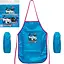 Фартух дитячий з нарукавниками для хлопчиків CR5520(Blue) 54х37 см (80433) - мініатюра 1