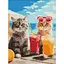 Алмазна мозаїка Котики на відпочинку AMO8145, 30х40 см - мініатюра 1