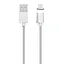 Кабель Clip-On магнітний з індикатором USB to Lightning 1 м сріблястий - мініатюра 1