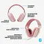 Bluetooth-гарнитура Logitech Zone Vibe 100 Wireless Rose (981-001224) - миниатюра 7