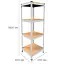 Металевий стелаж Emby Light Series (розмір 1500х450x450мм) 4 полиці ДСП до 100кг Білий - мініатюра 2
