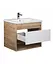 Тумба Мойдодир Oslo 70 Wood з умивальником ID-70 дуб крафт/Білий - мініатюра 6