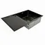 Кухонна мийка Platinum Handmade PVD Н 780x500x200 R чорна (з кріпленням і отвором під змішувач), Чорний - мініатюра 5