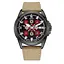 Наручний годинник чоловічий Embroidery Black-Red Khaki Automatic 10ATM Awarder acs0031920 - мініатюра 1