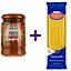 Набір: соус Sacla Песто з в'яленими томатами 190 г + вироби макаронні Reggia Vermicelli 500 г - мініатюра 1