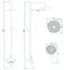 Душова система Rea Bloom хром white з виливом REA-P9527, Хром - мініатюра 6