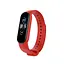 Ремешок для фитнес-браслета Lemfo для Xiaomi Mi Band 5, 6, 7 красный - миниатюра 4