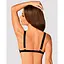 Мереживний бюстгальтер із трикутною чашкою Obsessive Estiqua bra M/L, чорний, широкі лямки - мініатюра 4