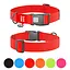 Нашийник для собак водостійкий Waudog Waterproof з QR-паспортом пластиковий фастекс XXL Ш 40 мм Д 46-70 см червоний - мініатюра 2