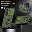 Ударопрочный чехол Epik Camshield Army Ring для Samsung Galaxy S22+ Оливковый / Army Green - миниатюра 3
