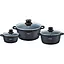 Набор кастрюль Bohmann BH-6006-MRB 6 предметов для всех типов плит Черный - миниатюра 1