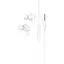 Провідні навушники Hoco M114, вакуумні, з мікрофоном, 1.2m, white - мініатюра 1