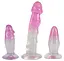 Набор You2Toys Crystal Clear Anal Training Set 3 шт. розовый - миниатюра 2