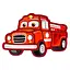 Дитячий пазл-вкладиш "Пожежна машина" Puz-22967, 12 елементів - мініатюра 1