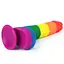 Фалоімітатор LoveToy Prider Dildo 7.5" 19.5 см райдужний - мініатюра 3