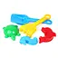 Игрушка набор "Лопатка+ грабли" ТехноК 2254TXK с пасочками Голубой - миниатюра 1