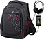 Рюкзак для подростков в школу черный с usb зарядным устройством для парней Winner / SkyName (90-108 R) - миниатюра 1