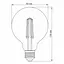 LED лампа VIDEX Filament G95FAD 7W E27 2200K димерная бронза - миниатюра 4