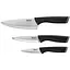 Набор ножей Tefal Comfort 3 шт нержавеющая сталь, пластик, черный - миниатюра 1